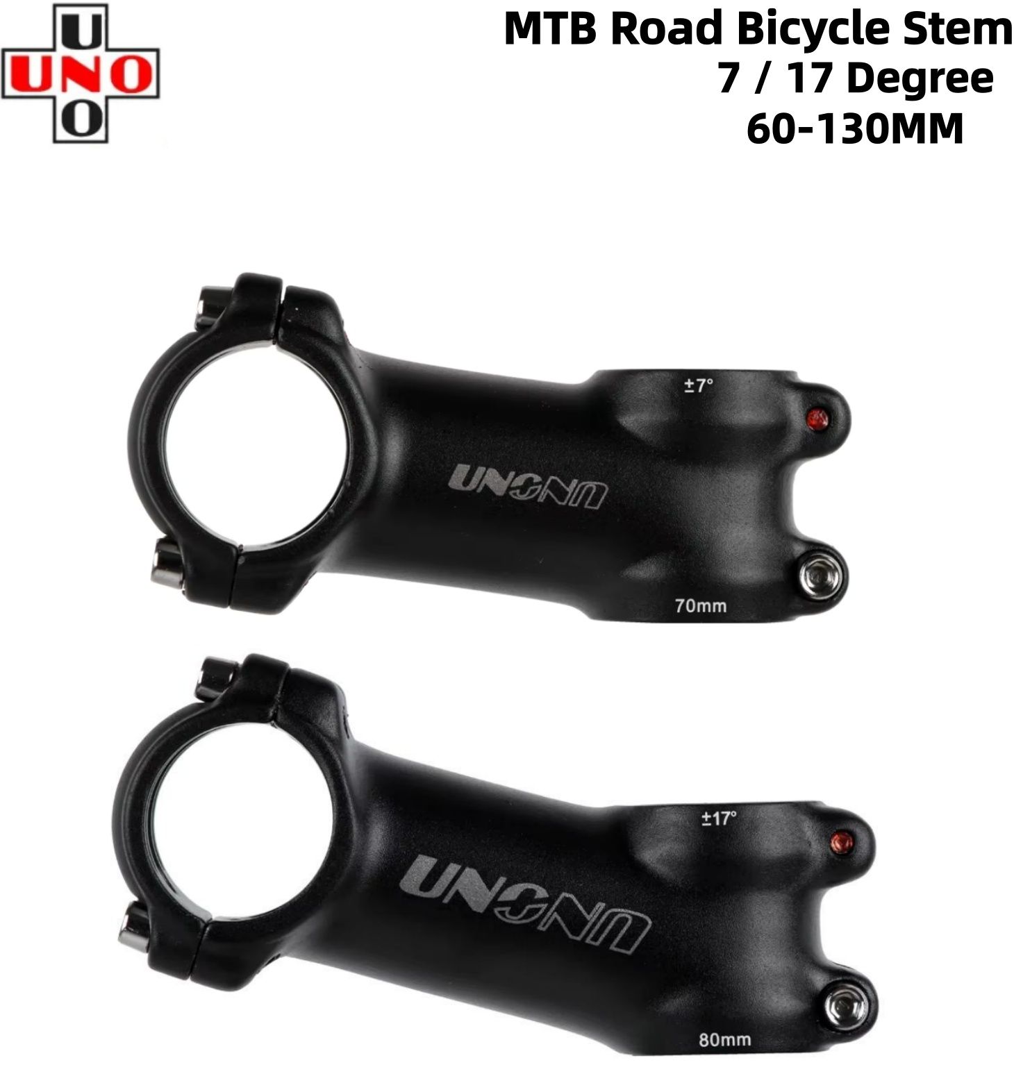 UNO MTB ロードバイクステム 7/17度 28.6mm ハンドルバー径31.8mm 60