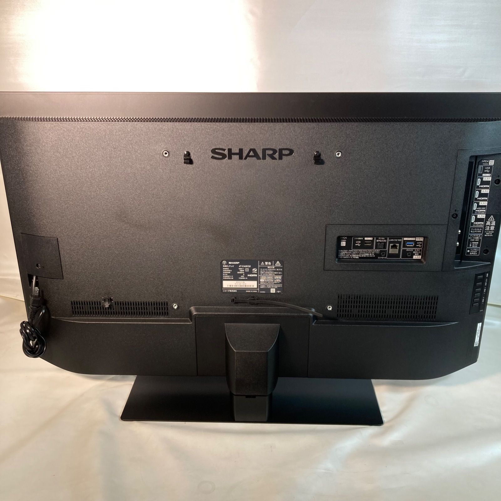 SHARP 4T-C42EQ2 有機ELテレビ 2024年製　リモコン付き 関東地域限定販売】【美品】SHARP 有機ELテレビ 42型 4T-C42EQ2 2024年