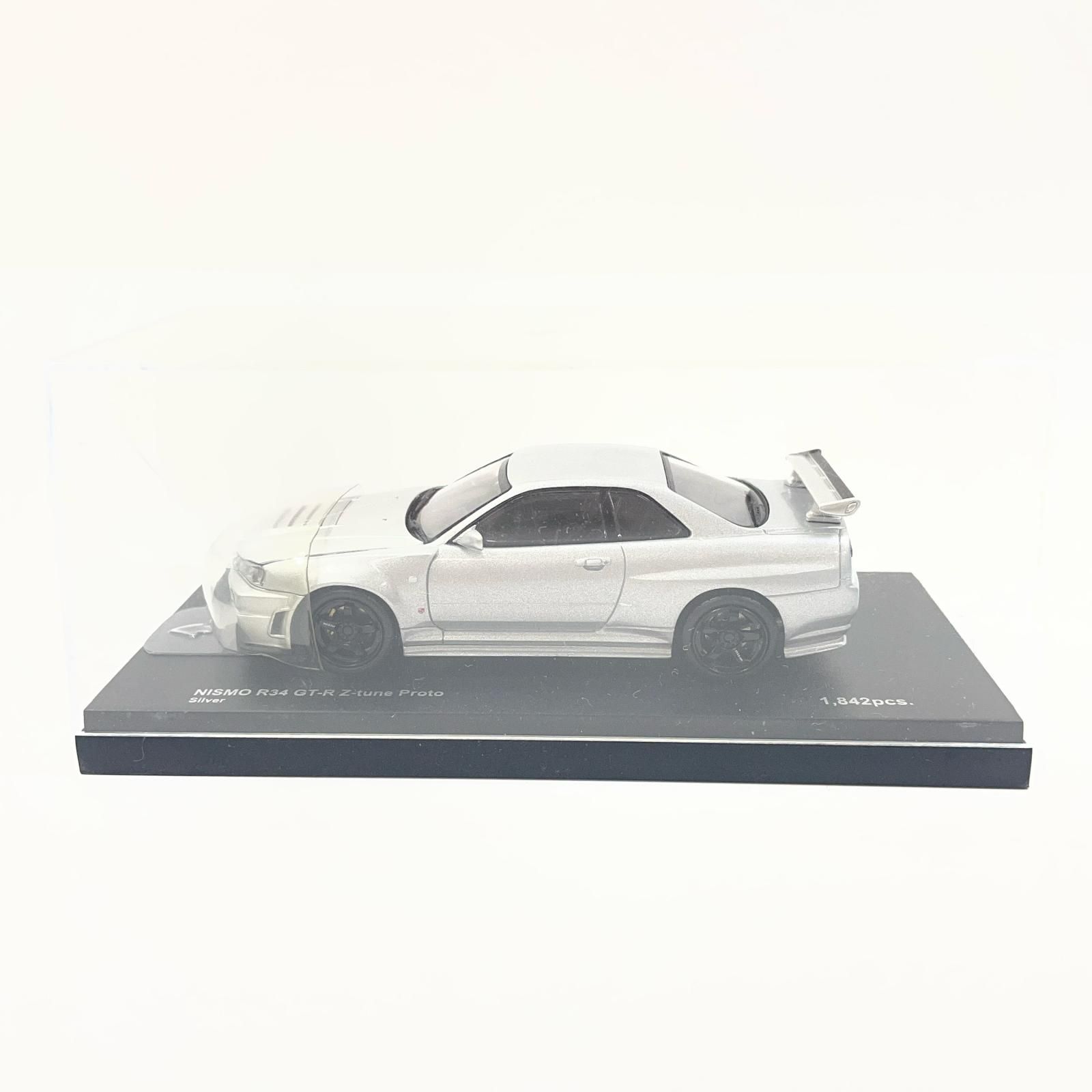 尾張小牧店】 中古 京商 1/43 ニスモ R34 GT-R Z-tune シルバー【727