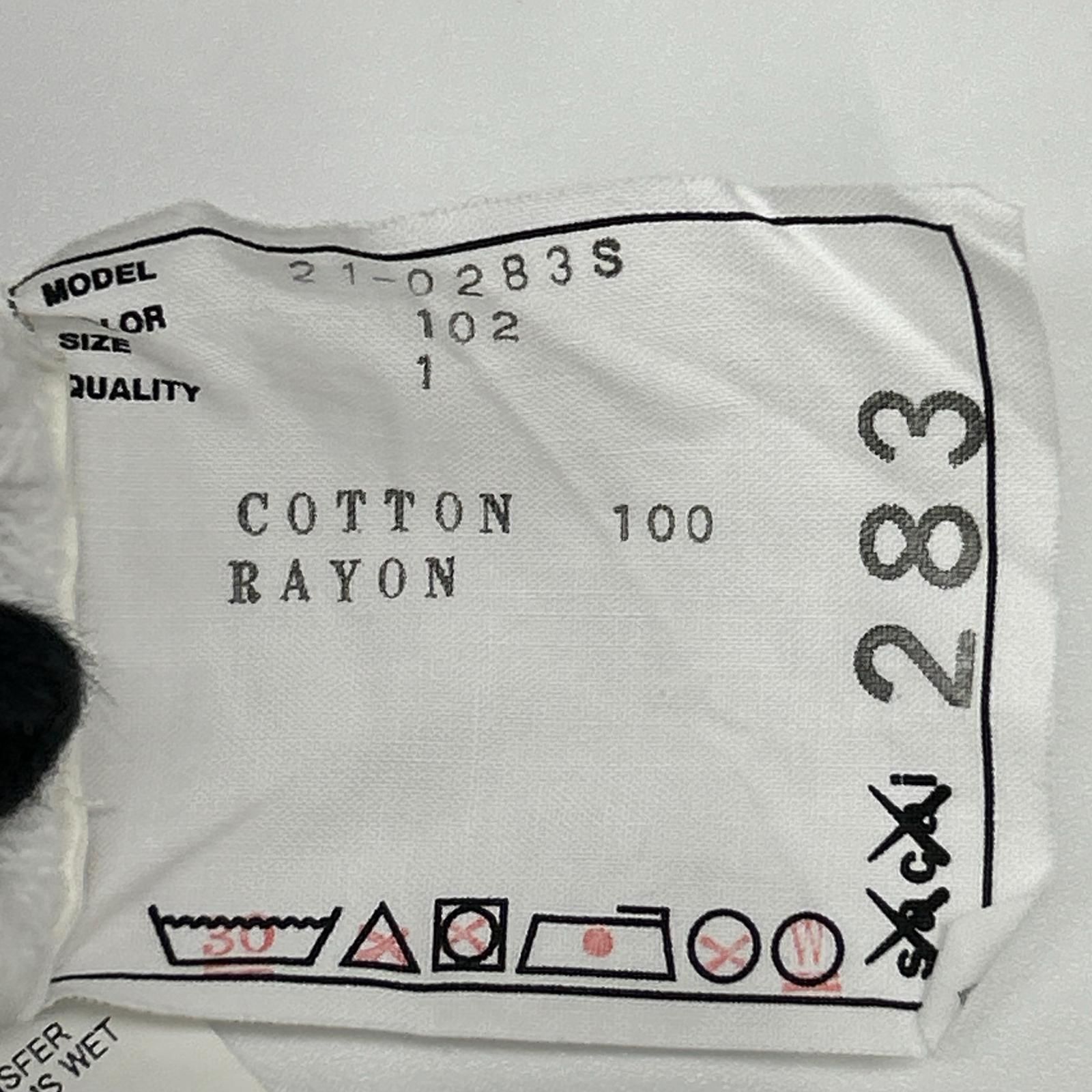 sacai サカイ 【×KAWS】21年製 21-0283S ホワイト ロゴ刺繍 フーディ 1