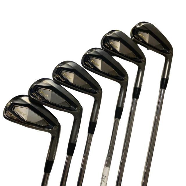 【中古】 ダンロップ SRIXON ZXi5 ブラック 6S アイアンセット IR リシャフト (フレックスその他) メンズ 男性用 右利き 右用 Cランク ゴルフクラブ