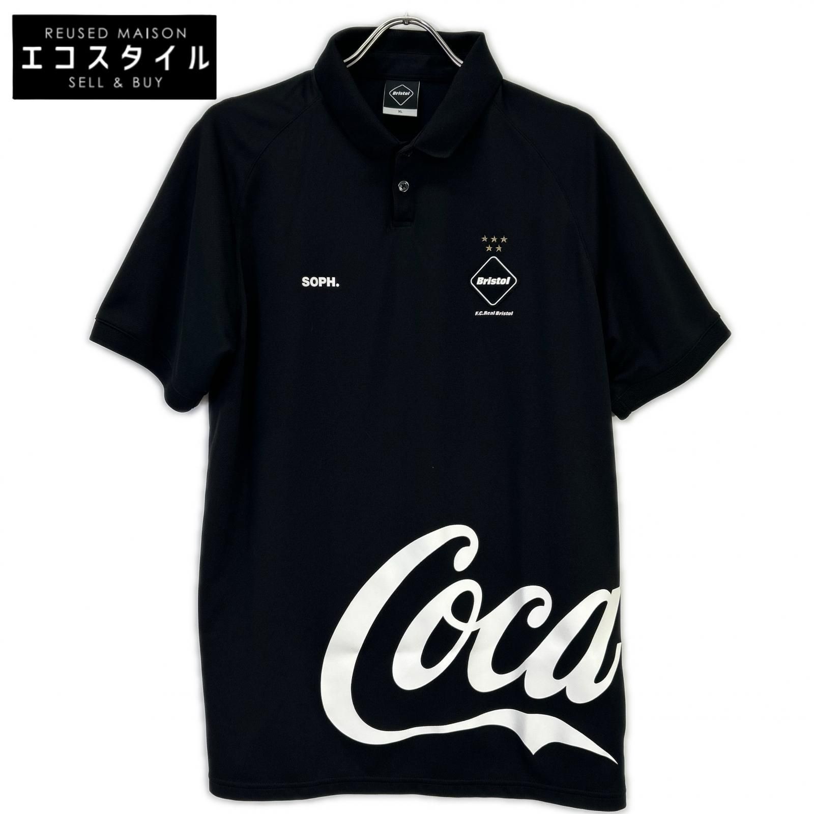 Bristol×CocaCola 限定モデル ポロシャツ F.C.Real Bristol エフシーリアルブリストル ×コカ・コーラ ブラック