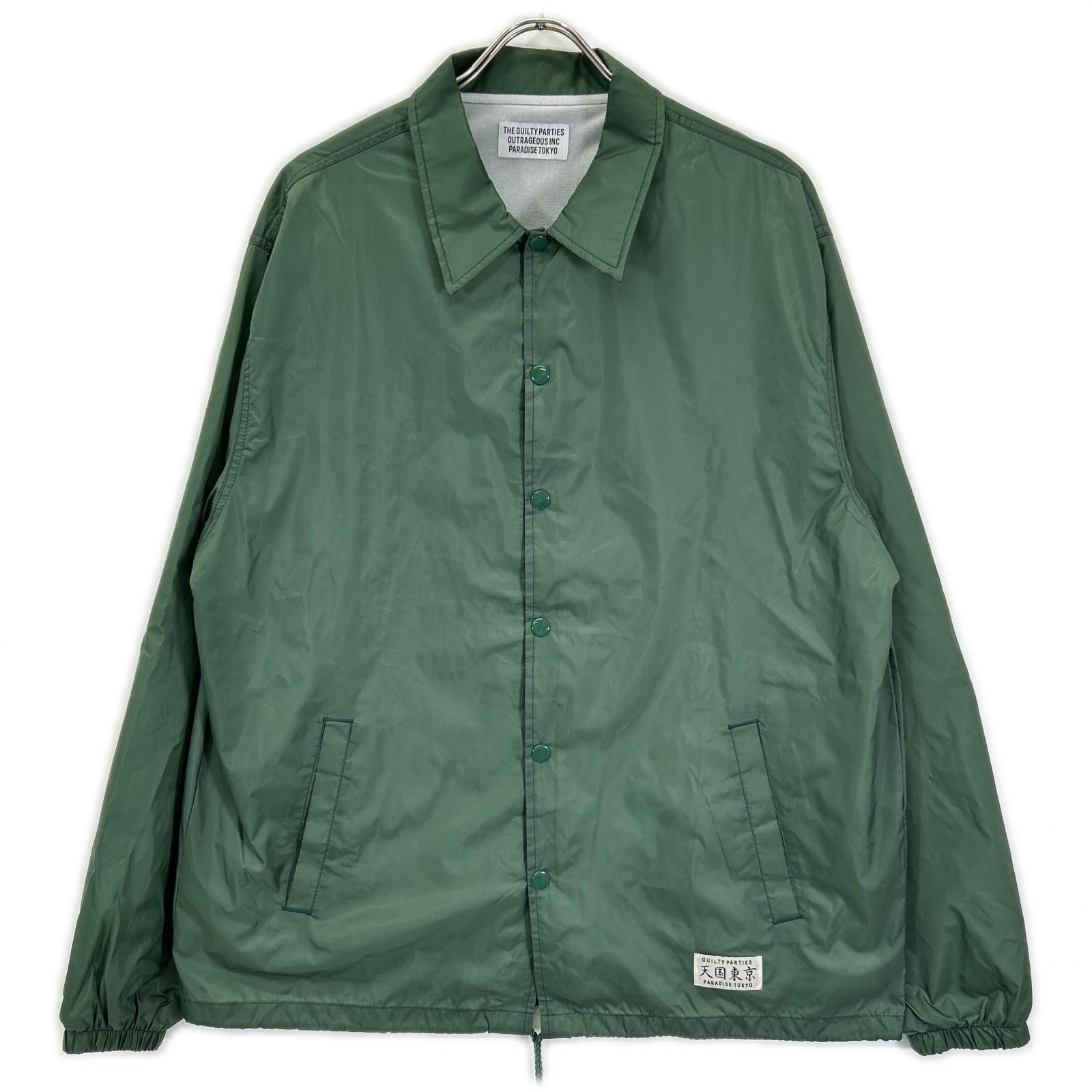 WACKO MARIA ワコマリア 23FW グリーン バックロゴプリント コーチ