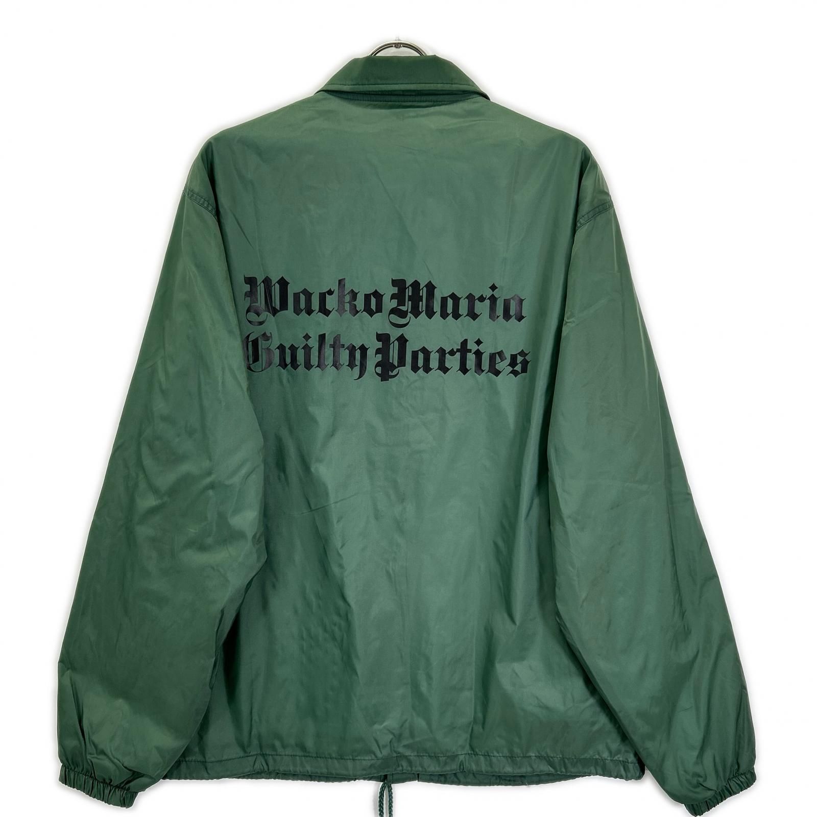 WACKO MARIA ワコマリア 23FW グリーン バックロゴプリント コーチ