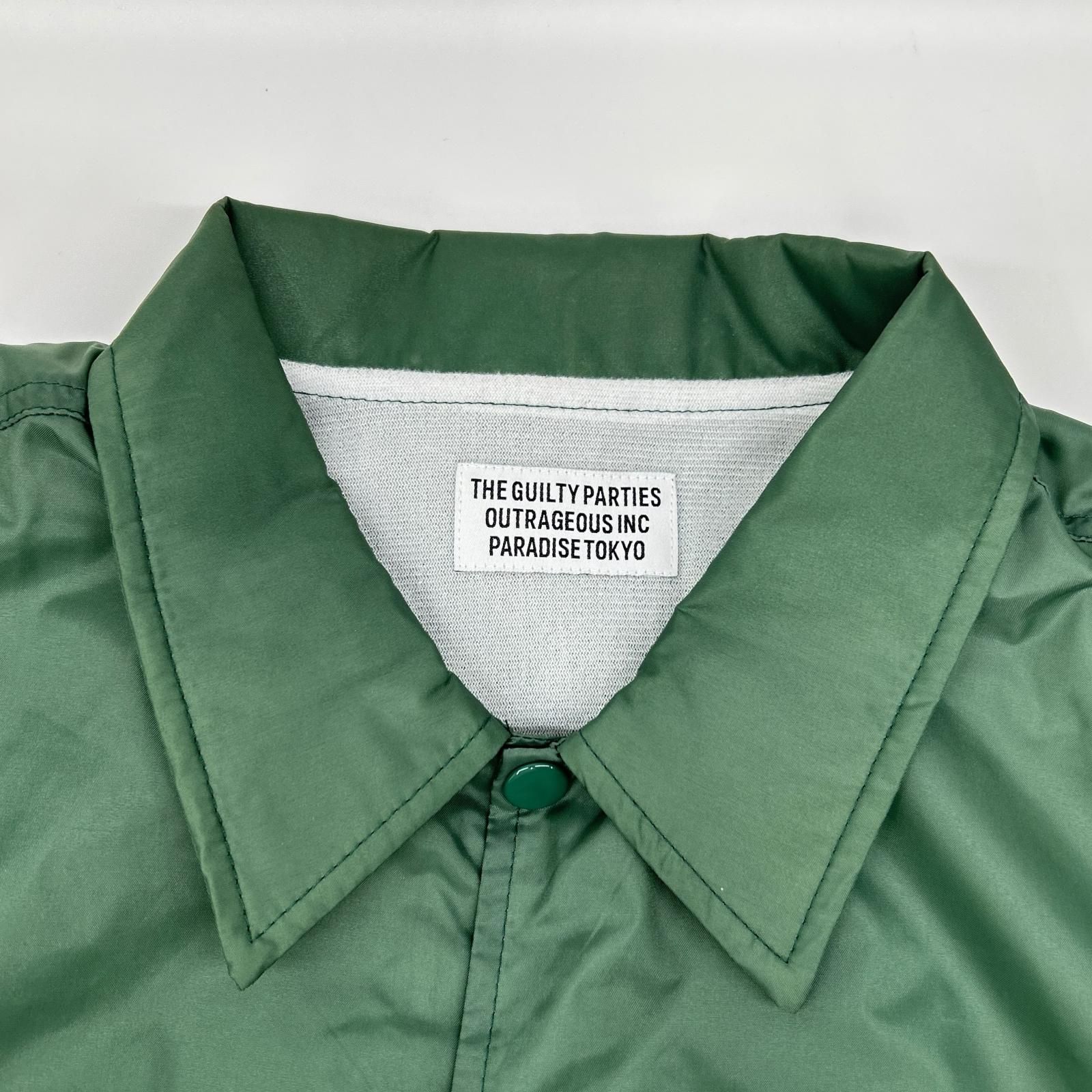 WACKO MARIA ワコマリア 23FW グリーン バックロゴプリント コーチ