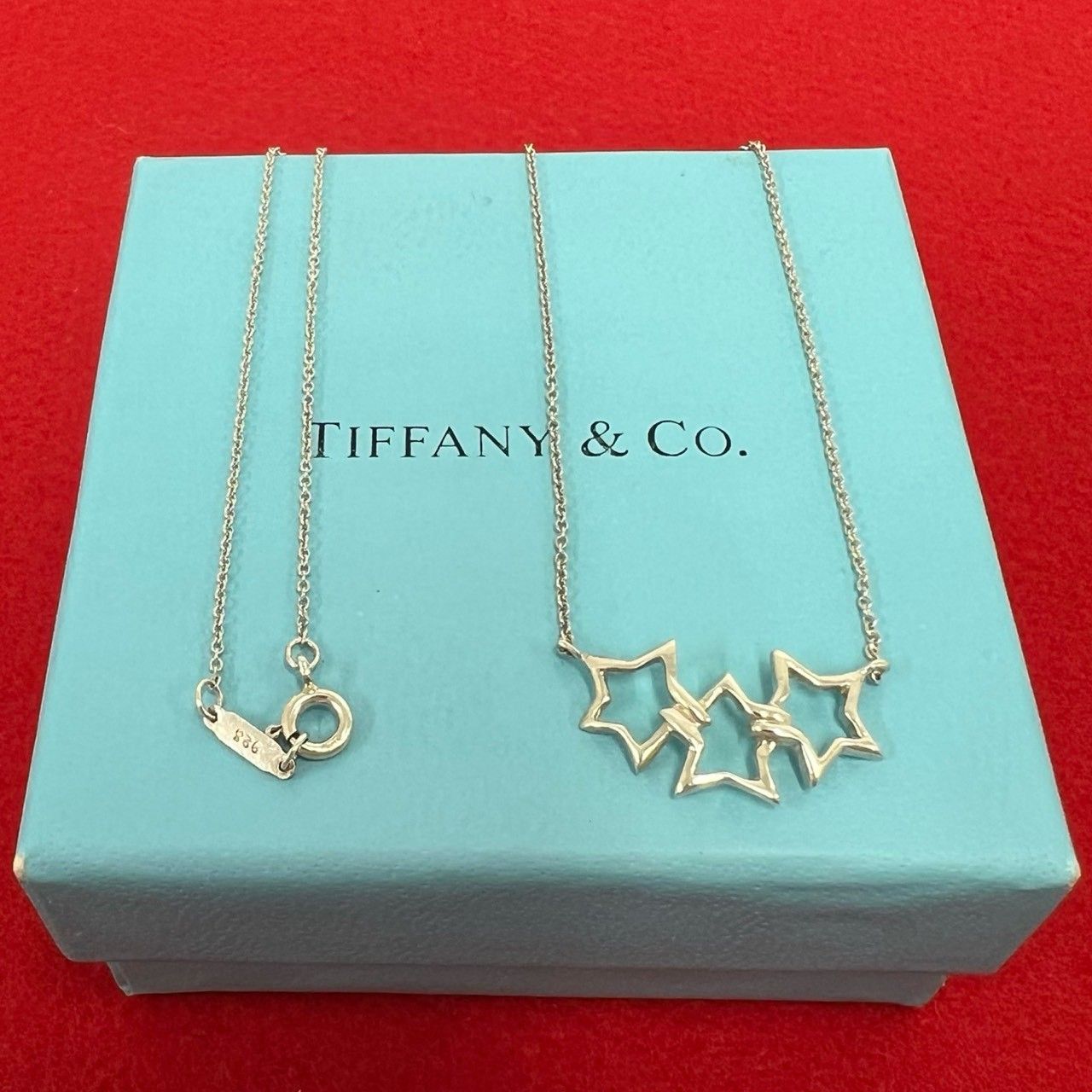 極 美品 TIFFANY&Co. ティファニー ヴィンテージ トリプルスター