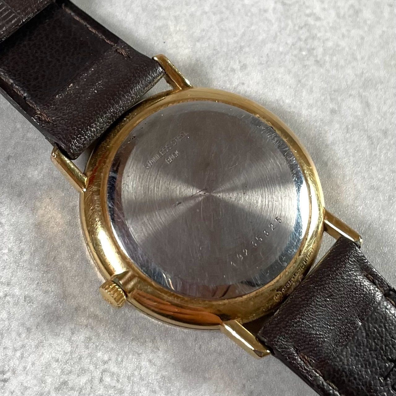 電池新品/稼働品】LONGINES ロンジン クォーツ ゴールド文字盤 腕時計