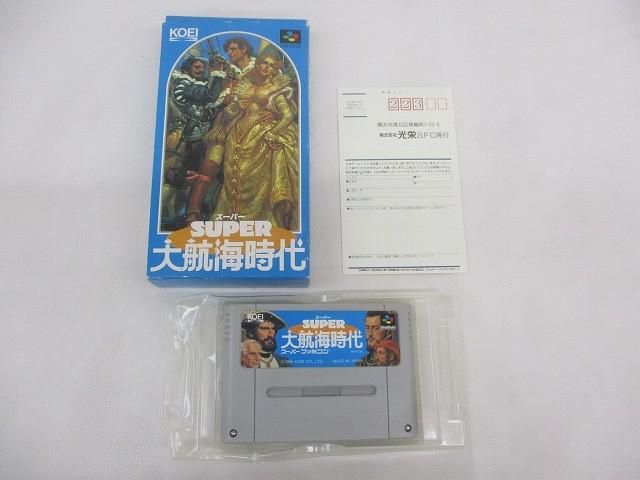 中古品 ゲーム スーパーファミコン ソフト スーパー大航海時代 箱