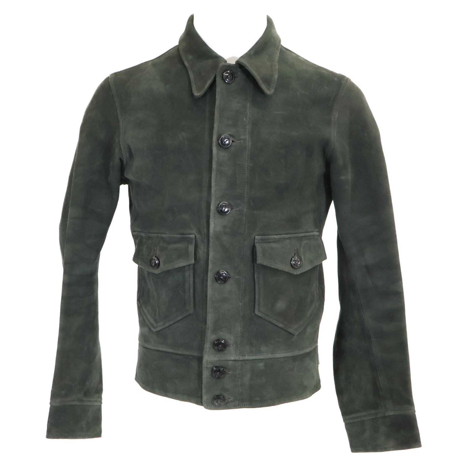 rrl ジャケット グリーン xs RRL ダブルアールエル 【美品/国内正規】MNRROTW16020130 Hadley Suede