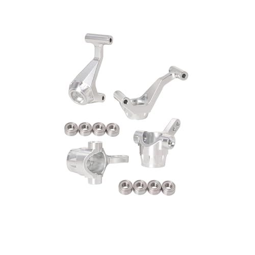 JOYSOG RCステアリングカップ、アルミ合金フロント&リアステアリングカップ、タミヤ1/10ホットショットII2024 4wd RCアップグレードアクセサリー(シルバー)用送料無料 063d3974