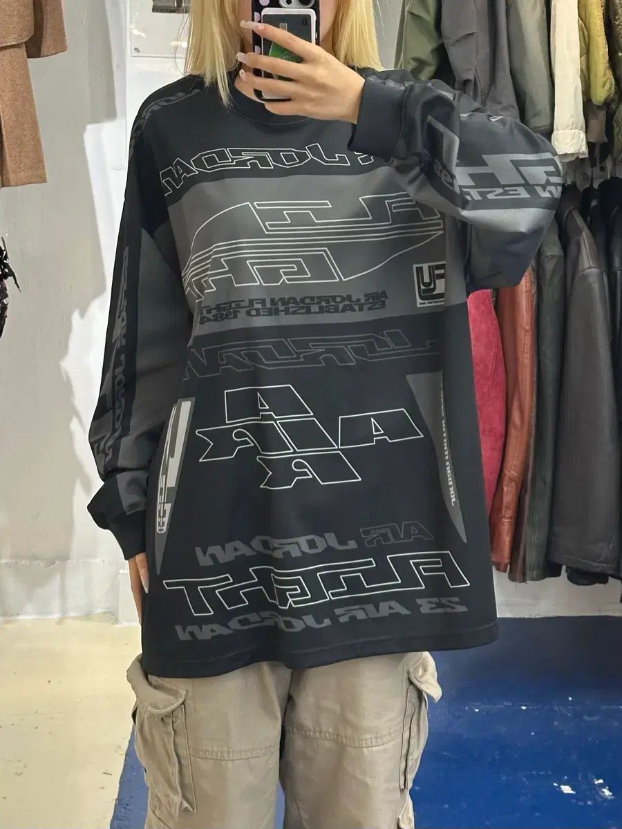 ジョーダン ブラック ウール トークロス ジャージ