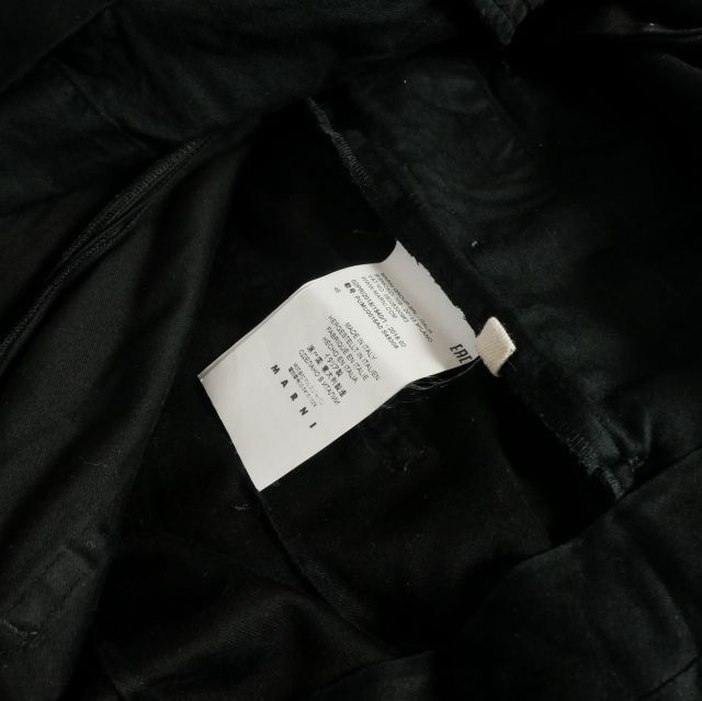 マルニ MARNI コットンツイル テーパードパンツ スラックス 46