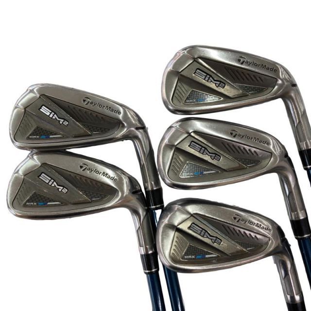 【中古】 テーラーメイド SIM2 MAX 5S アイアンセット IR TENSEI BLUE TM60(SIM2 IR) (フレックスR) メンズ 男性用 右利き 右用 Dランク ゴルフクラブ