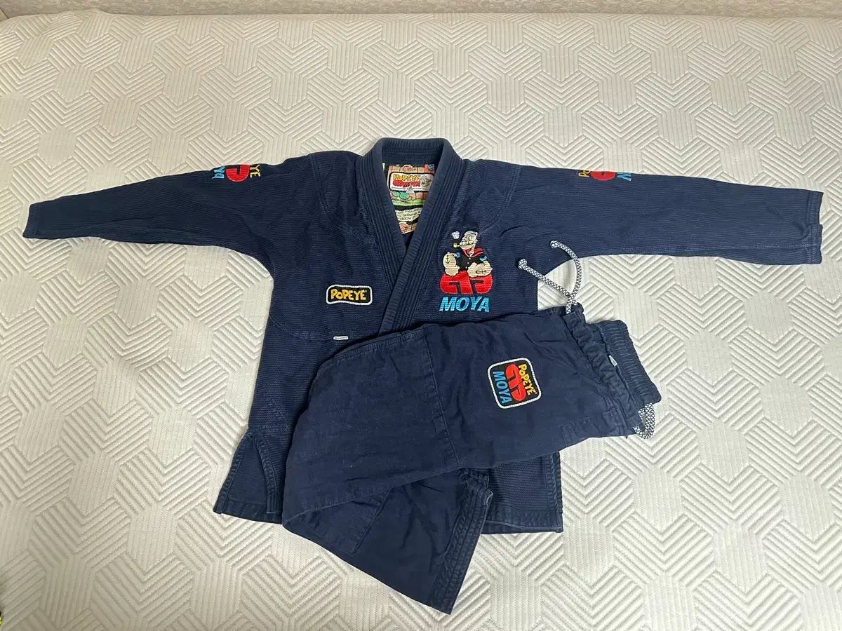 Moya x 뽀빠이 コラボ 限定モデル 柔術 Jiu-Jitsu 柔道着 ネイビー A0