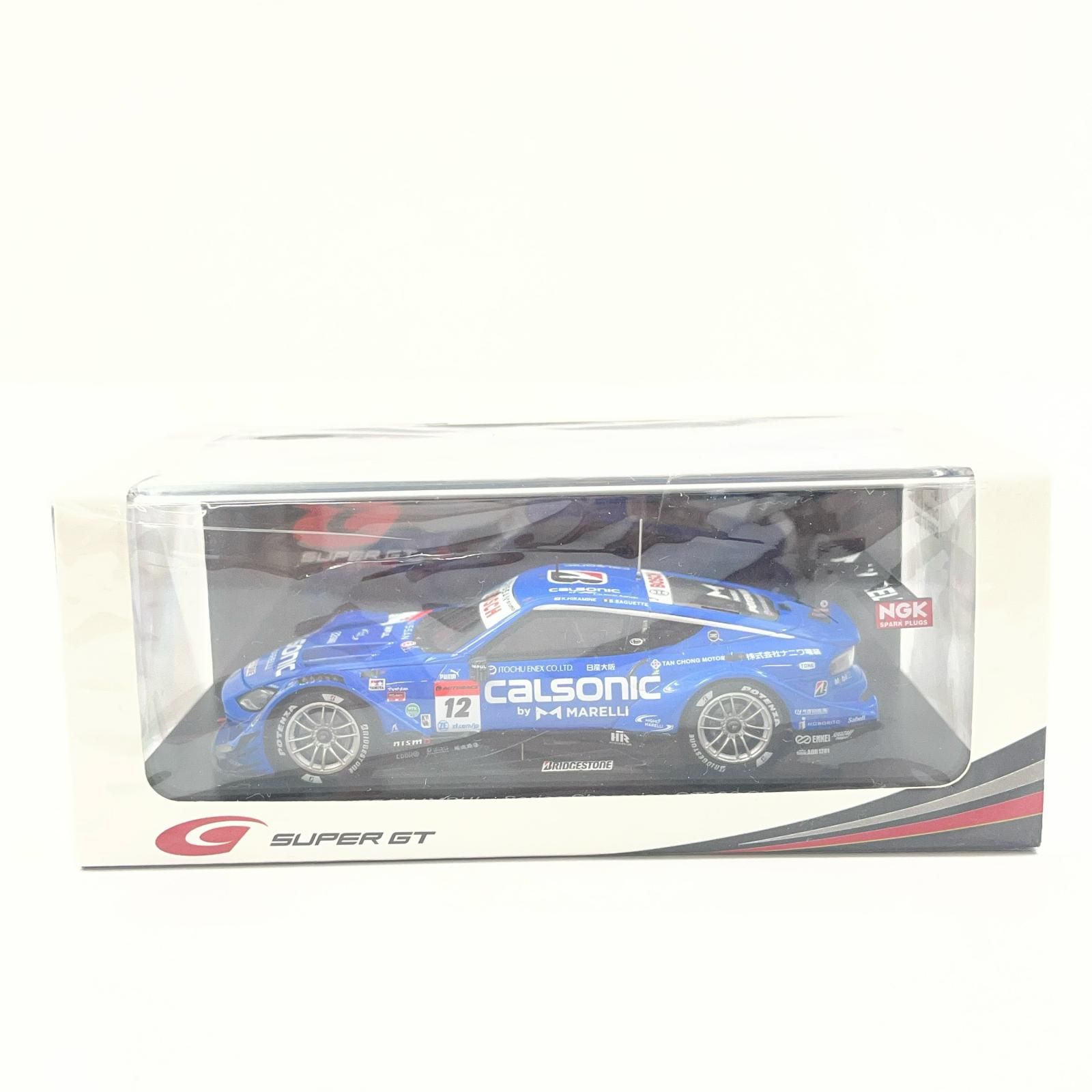 【尾張小牧店】中古 Spark 1/43 CALSONIC IMPUL Z No.12 TEAM IMPUL Series Champion　GT500ClassSUPERGT2022Kazuki Hiramine／Bertrand Baguette【727】