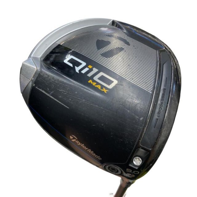 【中古】 テーラーメイド Qi10 MAX 9° ドライバー DR 純正特注シャフト (フレックスS) メンズ 男性用 右利き 右用 Cランク ゴルフクラブ