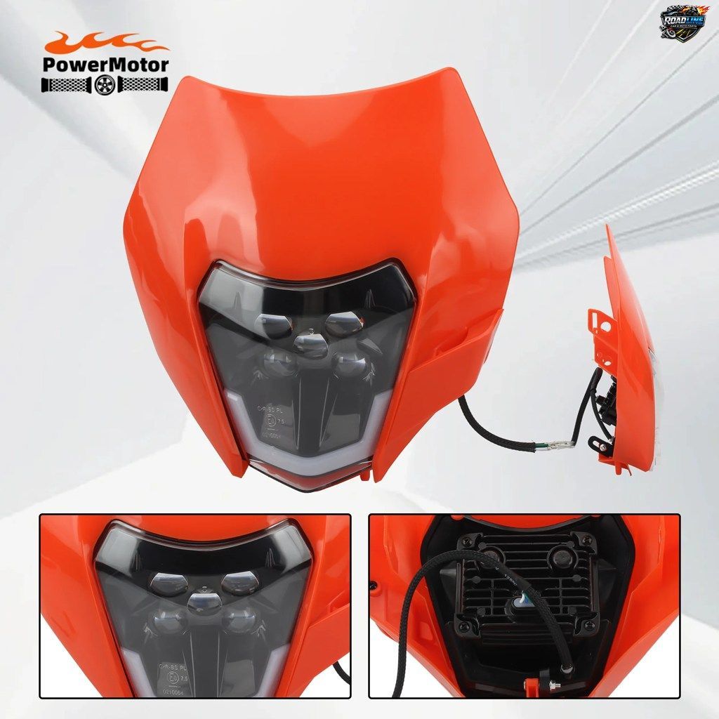 KTM EXC SXF MX ダートバイク 2012-2016用モトクロスヘッドランプヘッドライトチューニングモーターサイクルヘッドライトフェアリングパー