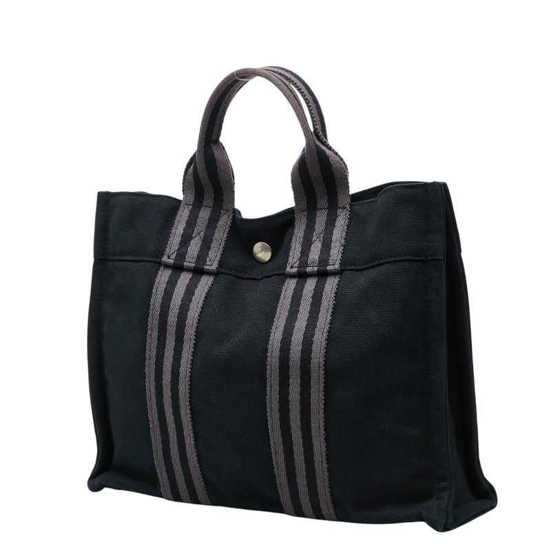 HERMES フルートゥPM ハンドバッグ トートバッグ ブラック エルメス フールトゥPM ハンドバッグ トートバッグ ブラック グレー