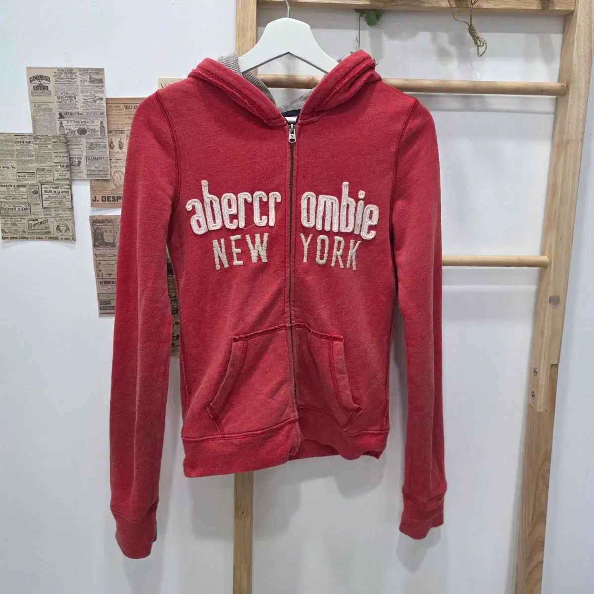 フリップ XL/スリムフィット タイトフィット Abercrombie ツーウェイ フードジップアップ