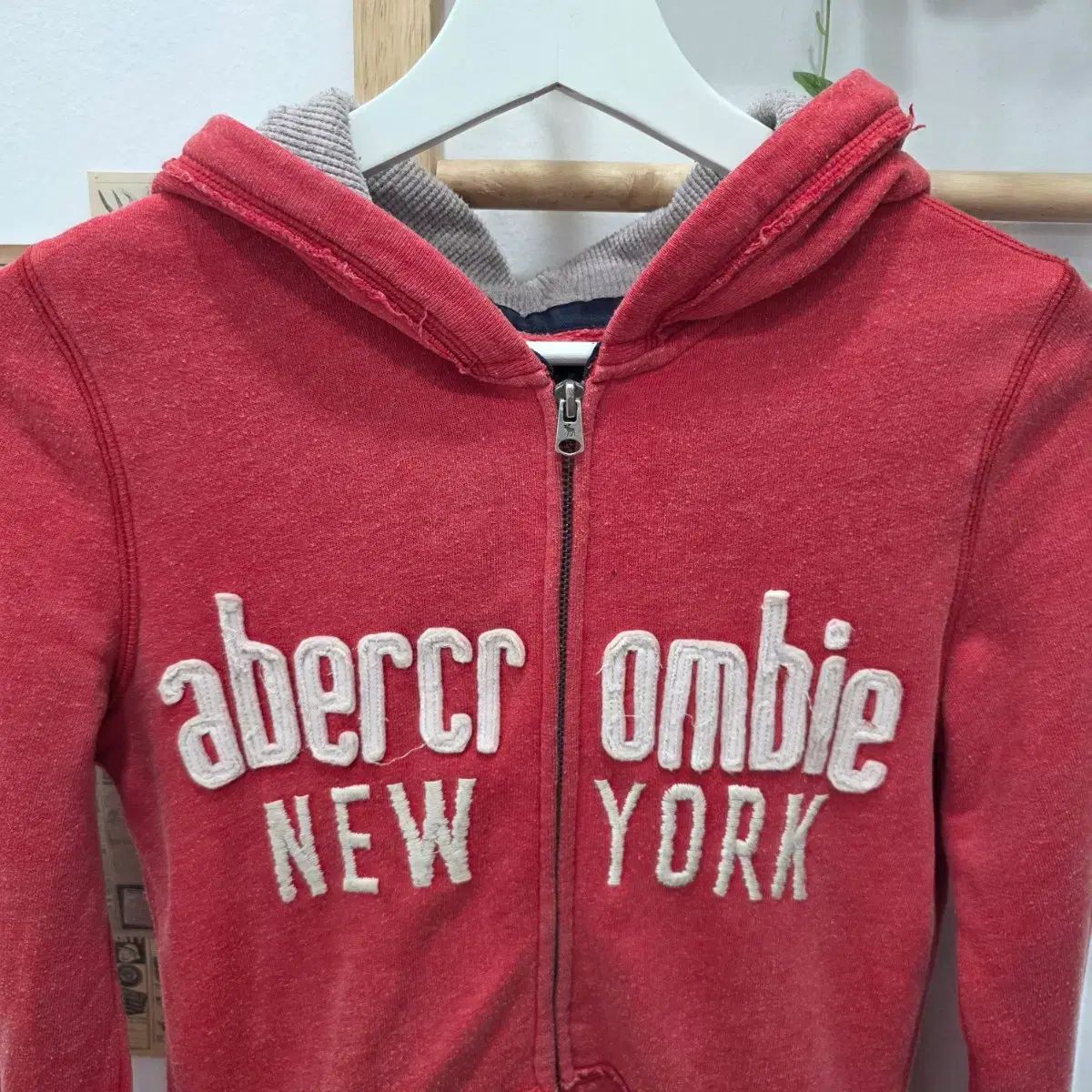 フリップ XL/スリムフィット タイトフィット Abercrombie ツーウェイ フードジップアップ