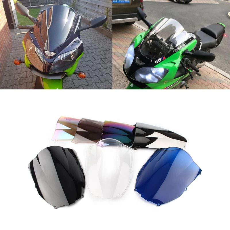 カワサキ ZX-6R 2000-2002 用 ダブルバブルフロントガラス