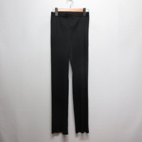 プリーツプリーズ　パンツ　黒　サイズ1 プリーツプリーズ PLEATS PLEASE 美品 プリーツ パンツ 1 黒 ブラック