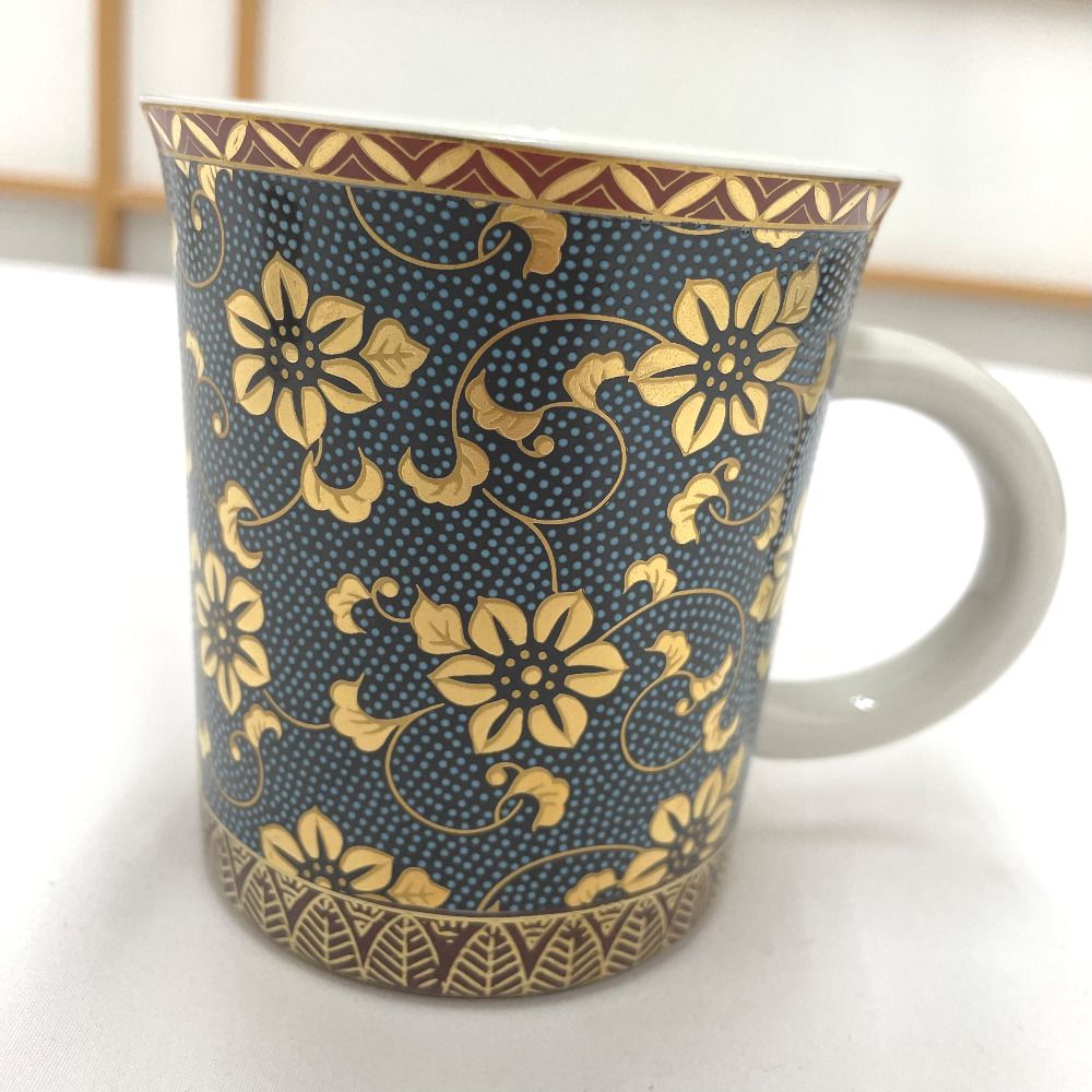 九谷焼 マグカップ 食器 九谷金山 金山窯 ペアマグカップ コンビ鉄仙