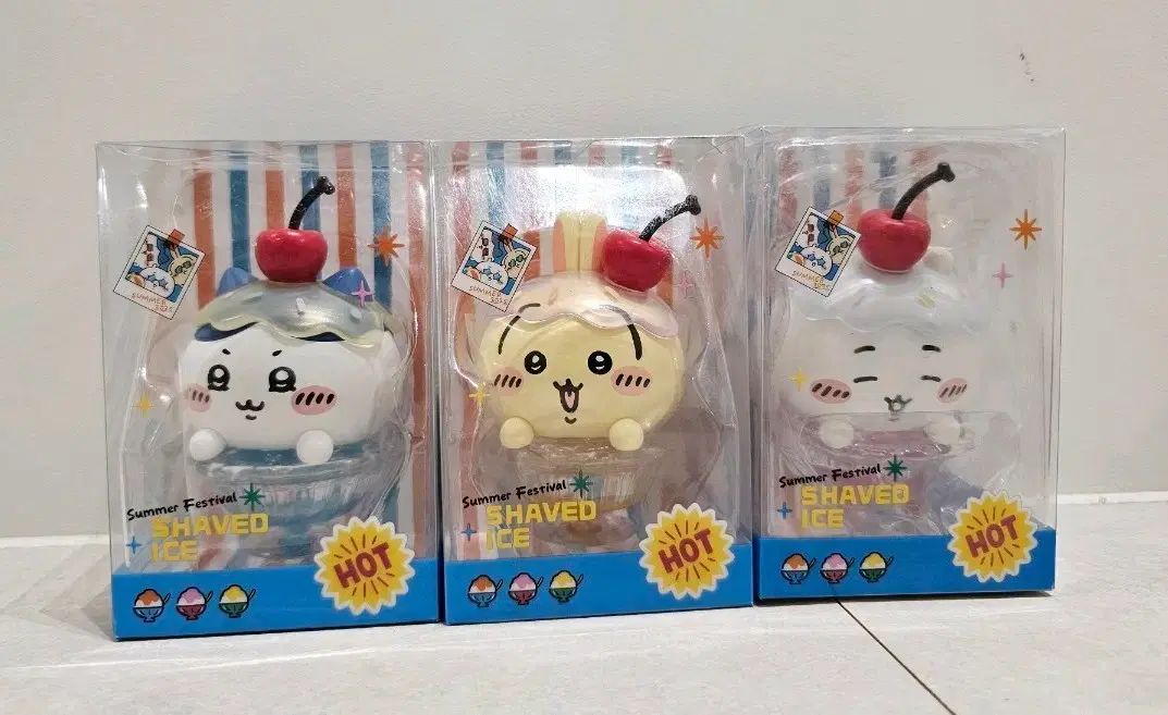 ちいかわ MINISO 夏限定 フィギュア 3種 まとめ売り 未開封 新品