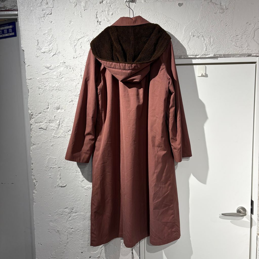 G462/美品 LONDON FOG ツイード ステンカラーコート ブラウン 
