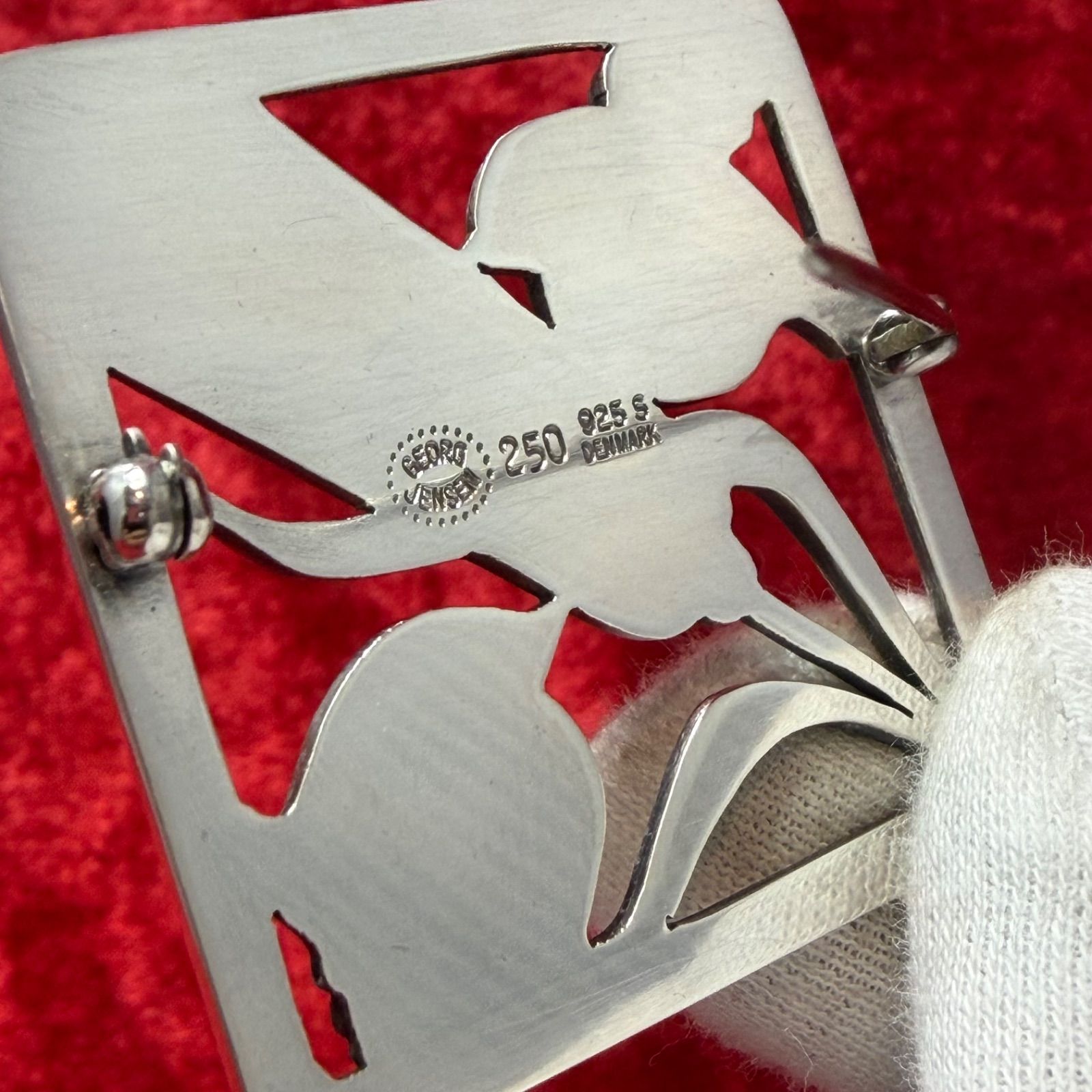 美品 ブローチ♯250 麦と小鳥 ジョージジェンセン/GEORG JENSEN - メルカリ