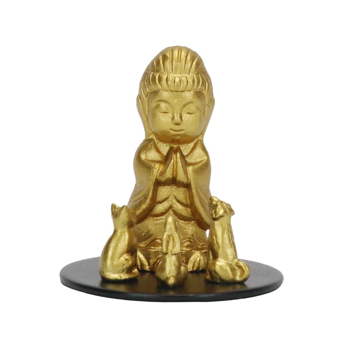仏像 ペット観音 プチ 守り本尊 ペット供養 合金