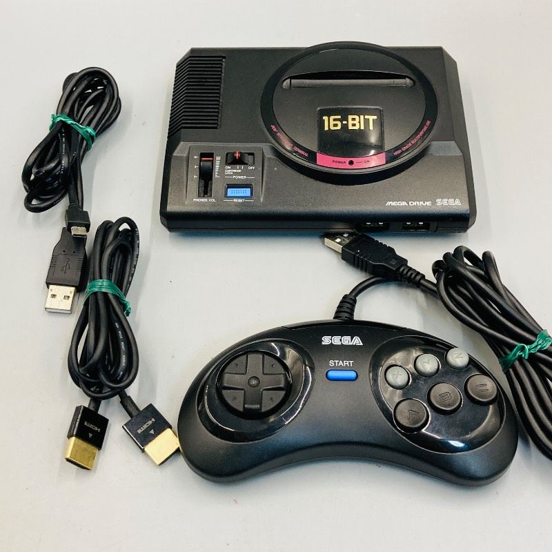 動作確認済み】【すぐ遊べるセット】SEGA セガ メガドライブミニ 16BIT