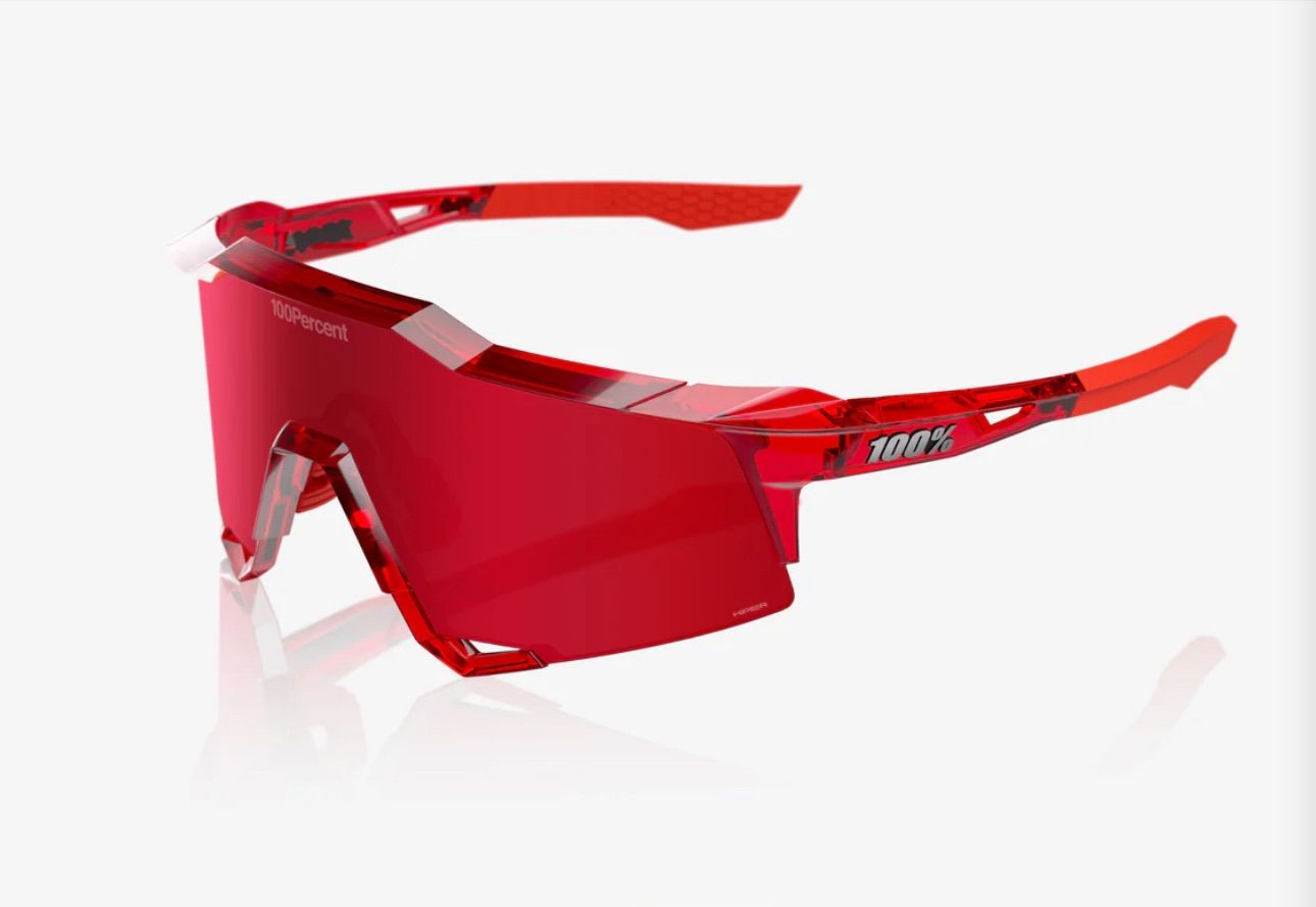 100%/ワンハンドレッド MLB Authentic Polished Translucent Red HiPER