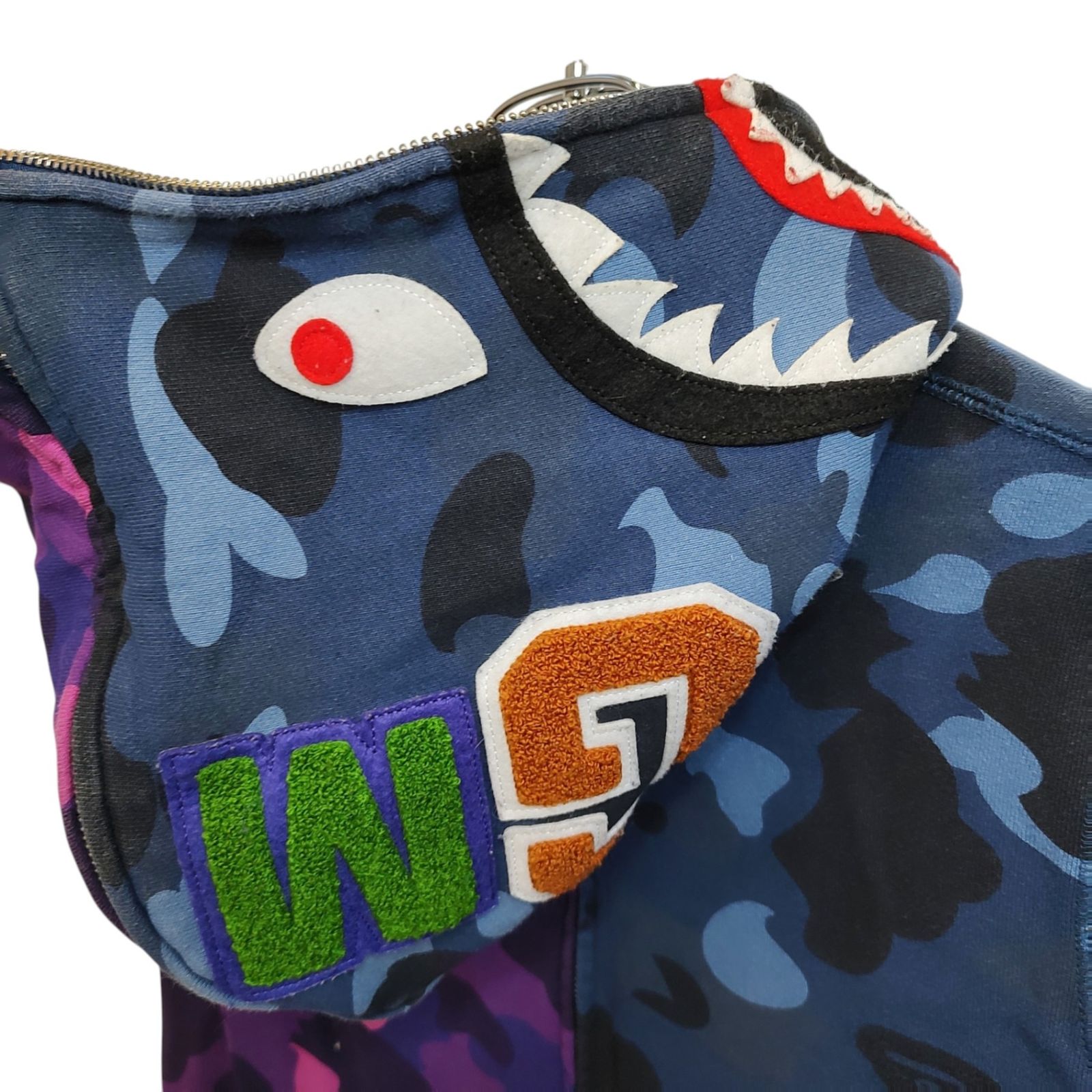 A BATHING APE ア・ベイシング・エイプ Camo Shark Full Zip Hoodie