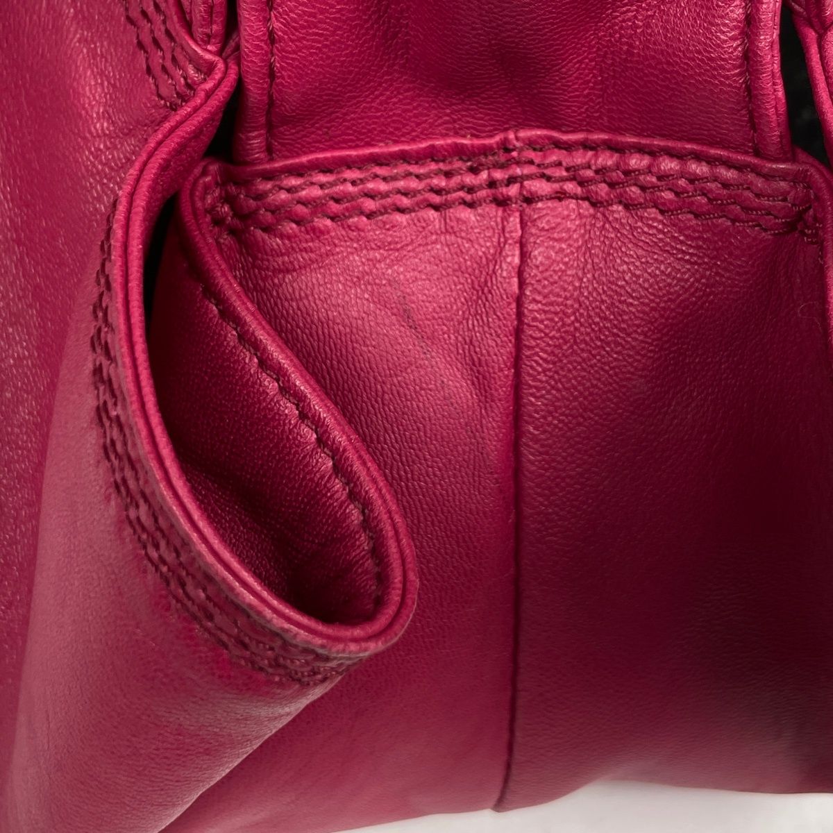 ロエベ LOEWE ナッパアイレ ハンドバッグ アナグラム レザー ピンク