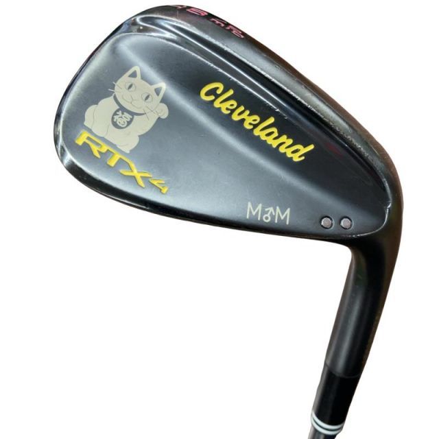 【中古】 クリーブランド Cleveland RTX-4 ブラックサテン 48°/08° MID USA ウェッジ WG 純正特注シャフト (フレックスS) メンズ 男性用 右利き 右用 Cランク ゴルフクラブ