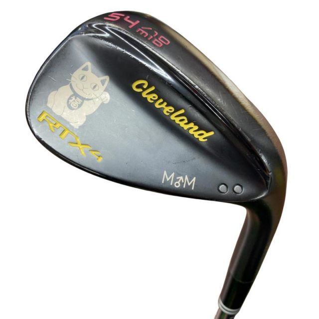 【中古】 クリーブランド Cleveland RTX-4 ブラックサテン 54°/10° MID ウェッジ WG 純正特注シャフト (フレックスS) メンズ 男性用 右利き 右用 Cランク ゴルフクラブ 7,298円