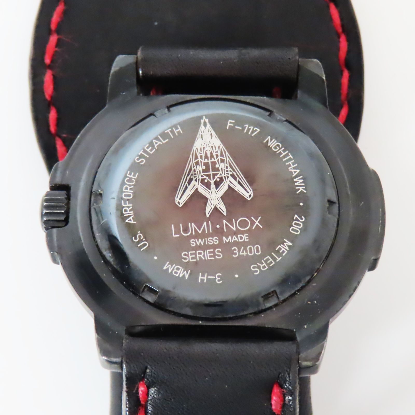 美品 稼働品 LUMINOX F-117 NIGHTHAWK 3400 SERIES ルミノックス