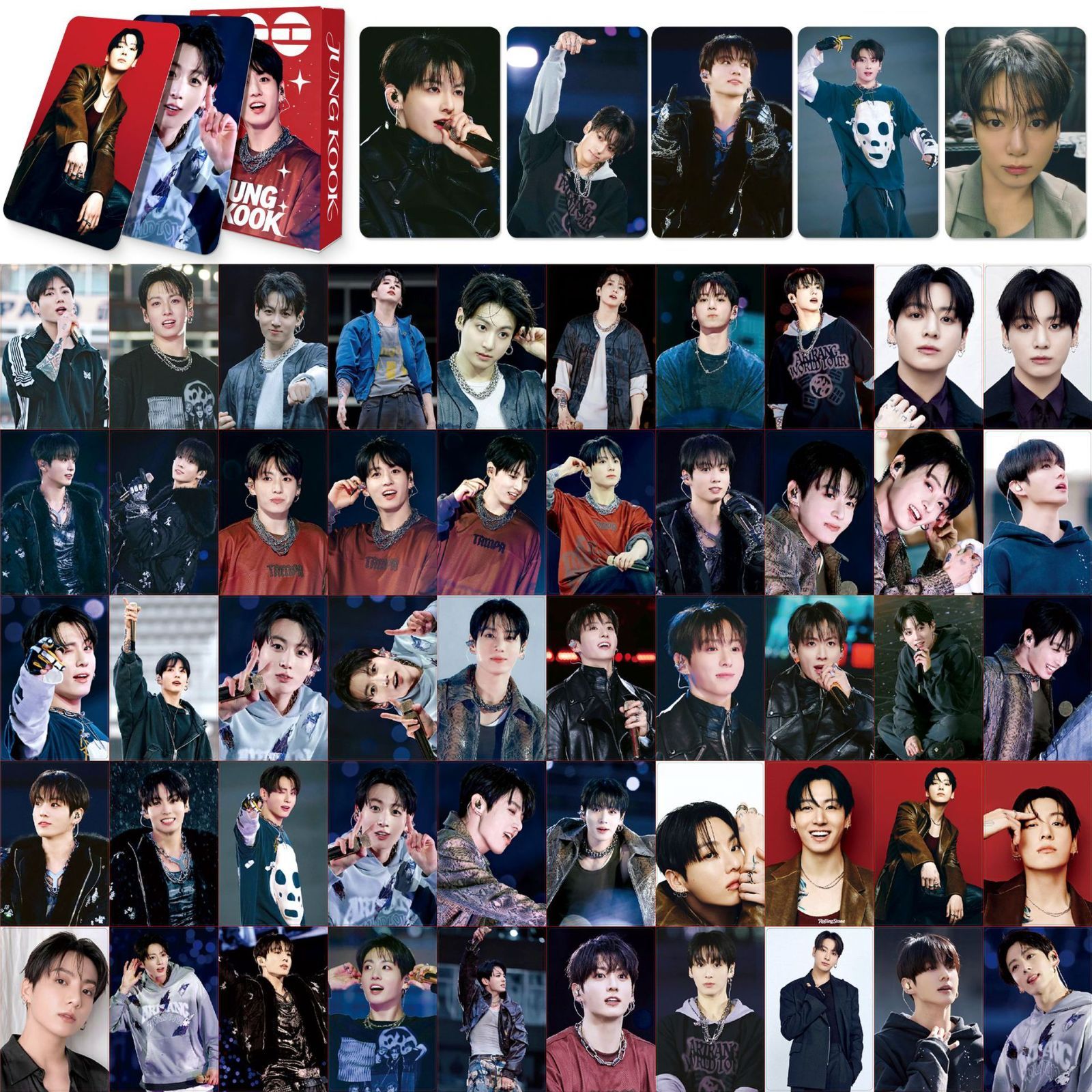 JUNGKOOK】全部グク！ロモカード☆55PCS☆BTS・防弾少年団・ジョングク