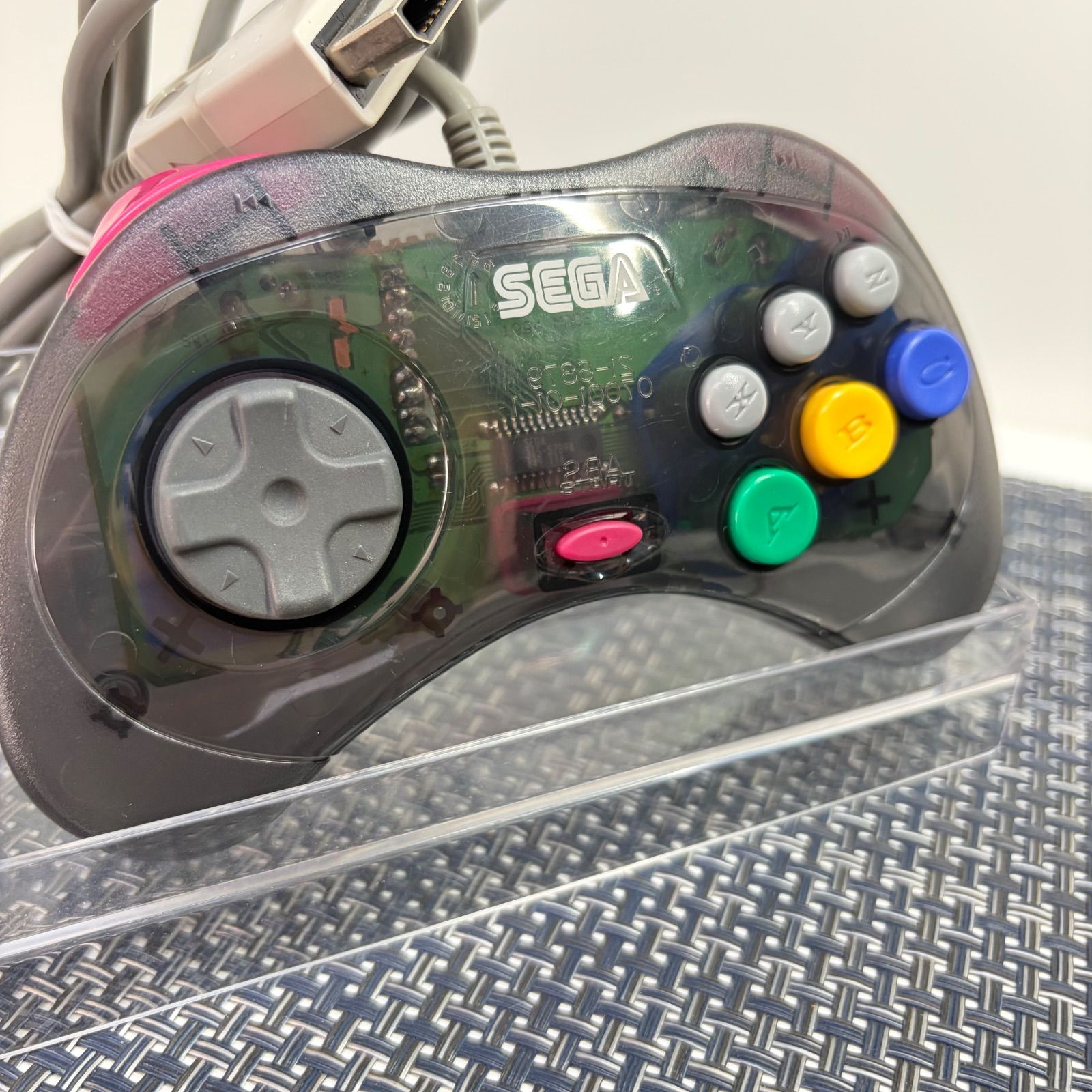 [Full Maintenance] SS Sega Saturn Controller Control Pad HSS-0101 Genuine Clear Black A