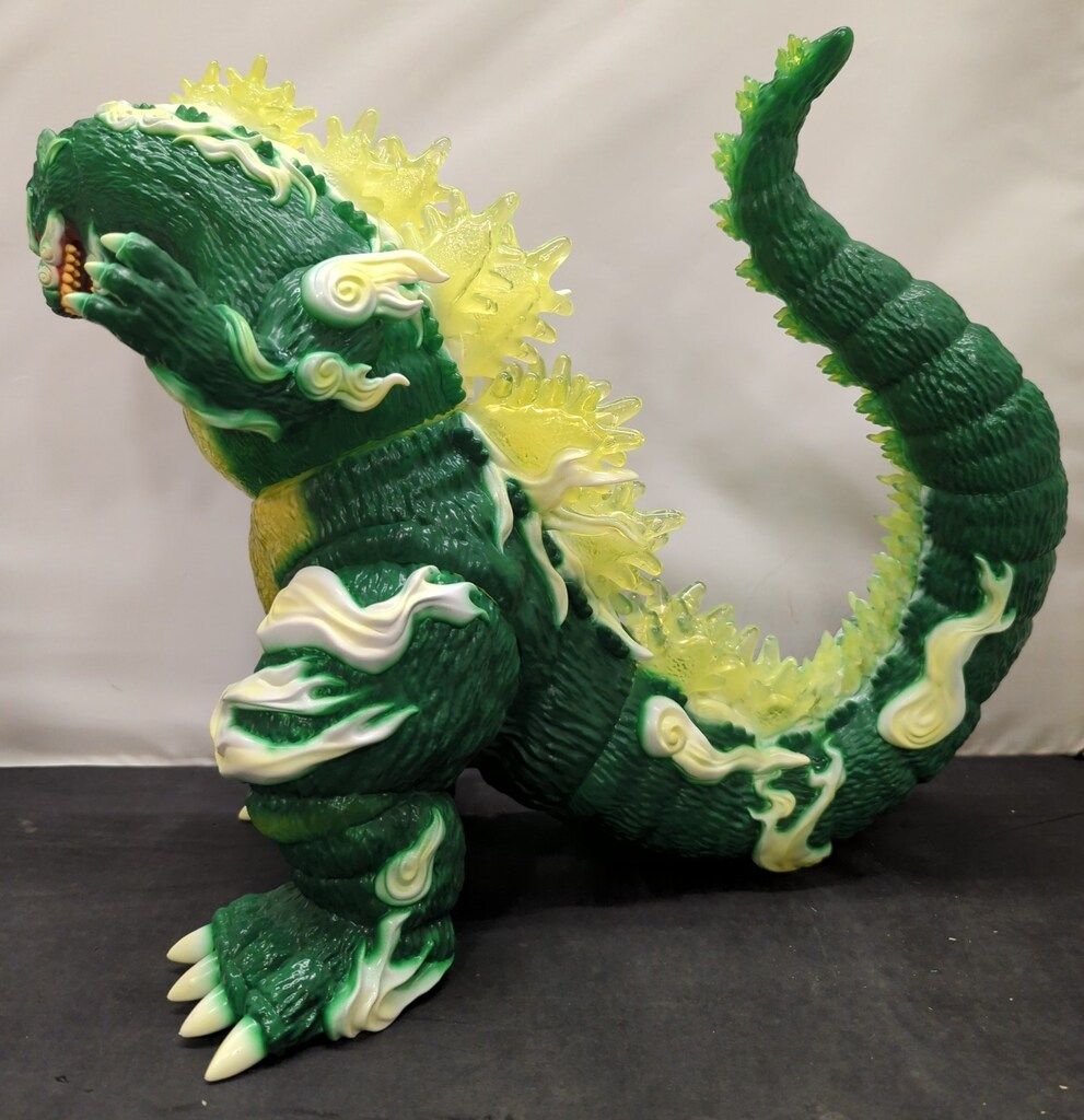 T-BASE GODZILLA VINYL ART BURNING COLLECTION Frog Tree ゴジラ1995