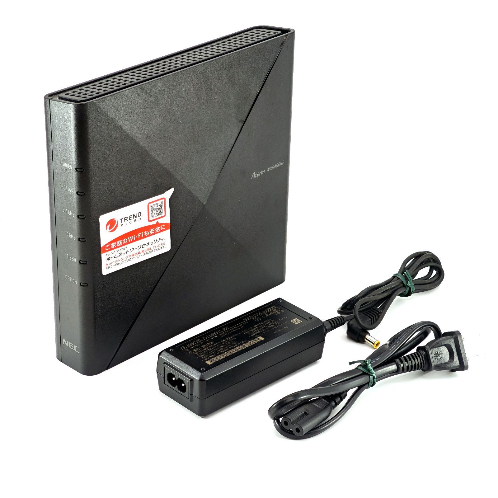 NEC Aterm WX5400HP PA-WX5400HP Wi-Fi 6 6ストリーム 4804+574Mbps 無線LANルータ Wi-Fiルータ スタンド欠品