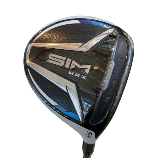 【中古】 テーラーメイド SIM MAX 3W フェアウェイウッド FW TENSEI BLUE TM50(FW) (フレックスSR) メンズ 男性用 右利き 右用 Cランク ゴルフクラブ