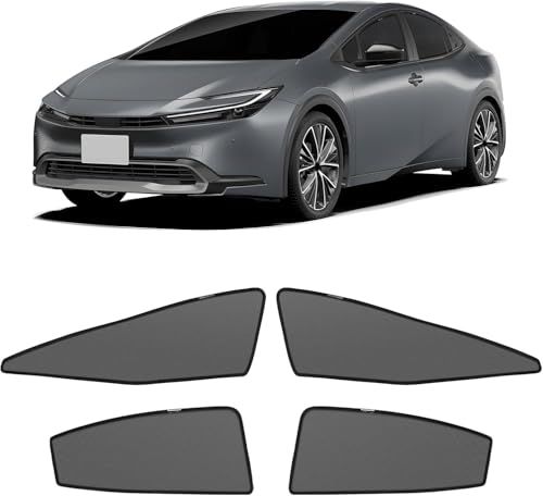 新型 プリウス 60系 メッシュカーテン マグネット式 遮光 換気 サイドバイザー 車用 PRIUS 60 サンシェード 車種専用設計 虫除け 折り畳み式 日除け アクセサリー カスタム パーツ 4枚 001ts edb4ca20