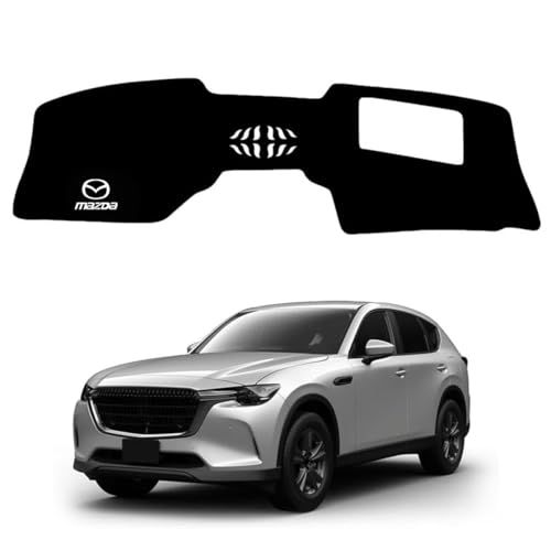ZdeduoCar ダッシュボードマット マツダ 新型 CX-60 KF系 HUDあり（2022年9月-現行） 専用設計 UVカット 断熱フランネル | ダッシュボードカバー,反射軽減,滑り止め仕様,ダッシュボード 保護マット,簡単取付,イン 7fbc9bf1