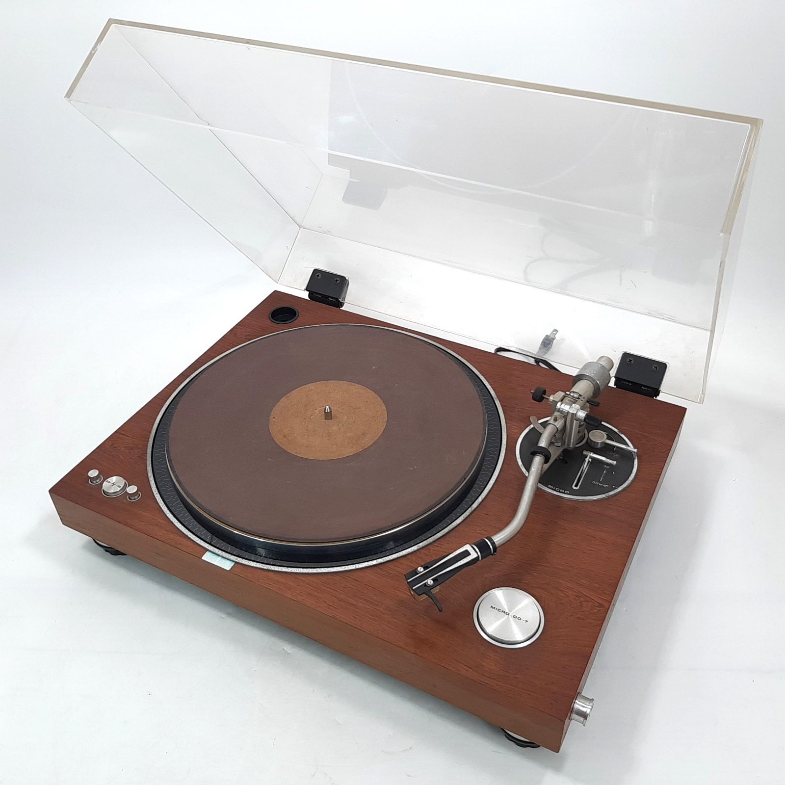 MICRO SEIKI（マイクロ精機）ターンテーブル DD-7 ダイレクトドライブ レコードプレーヤー アクリルカバー付き