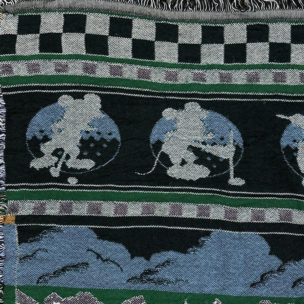 vintageラグ ブランケット マルチカバー タペストリー USA製