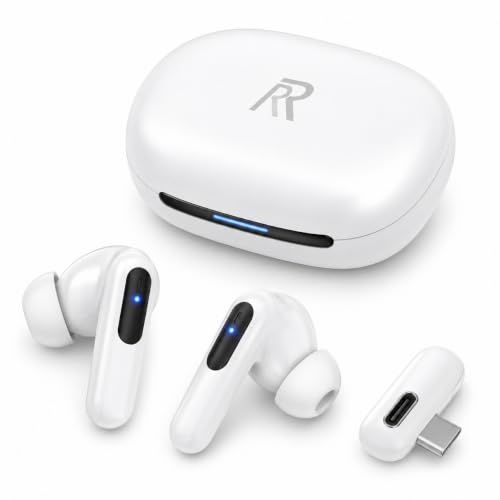 RYR ゲーミングイヤホン ワイヤレス Bluetooth5.3 と 2.4G Type-C 20ms未満の超低遅延/最大36時間再生/2つの内蔵マイク/3Dサラウンドサウンドゲーム＆通話/LEDバッテリー ディスプレイ/急速充電/IPX4防 d98d8e76