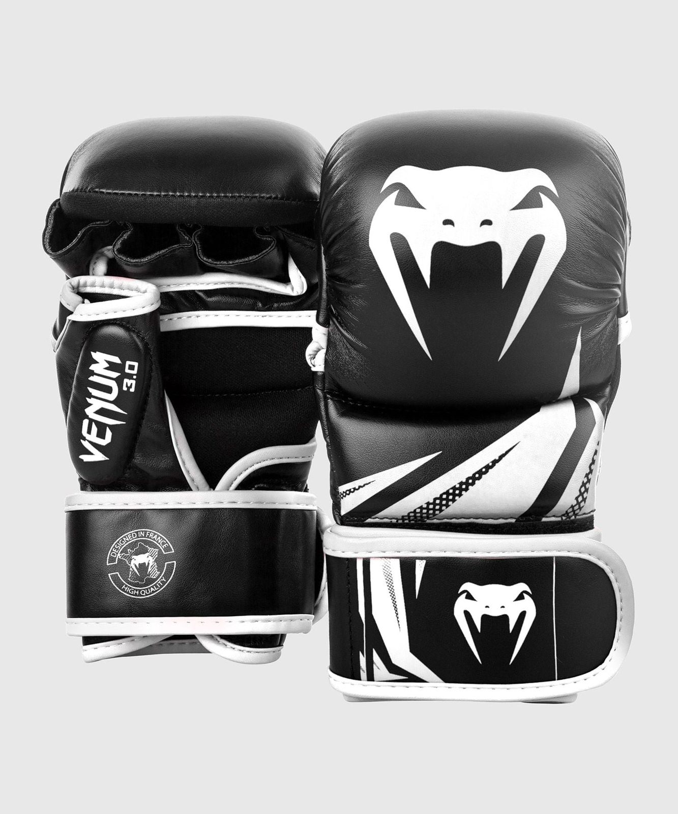 【取寄品】Venum Challenger 3.0 スパーリンググローブ ブラック × ホワイト Sparring Gloves ヴェヌム チャレンジャー Black / White オープンフィンガーグローブ