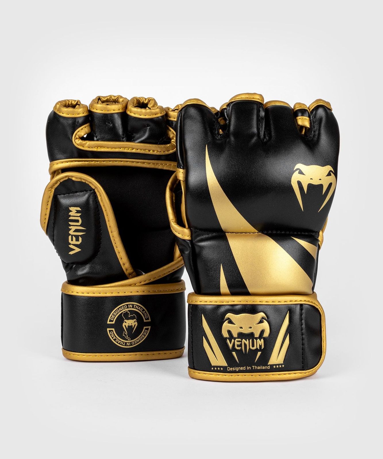 【取寄品】Venum Challenger 2.0 MMAグローブ ブラック × ゴールド MMA Gloves ヴェヌム チャレンジャー Black / Gold オープンフィンガーグローブ
